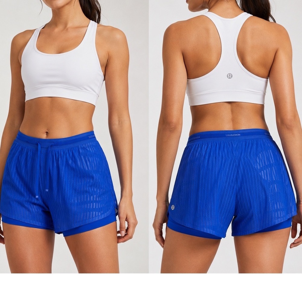 Lululemon Fast & Free Airflow Running Shorts 6" Galactic‎ Cobalt GLCT NWT M Rare